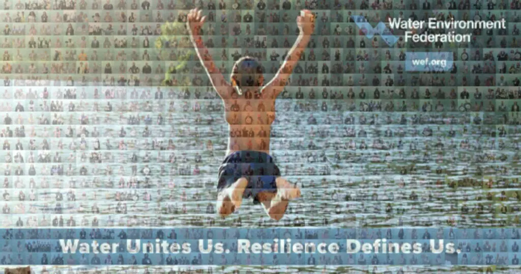 WEF water unites us, resilience defines us.